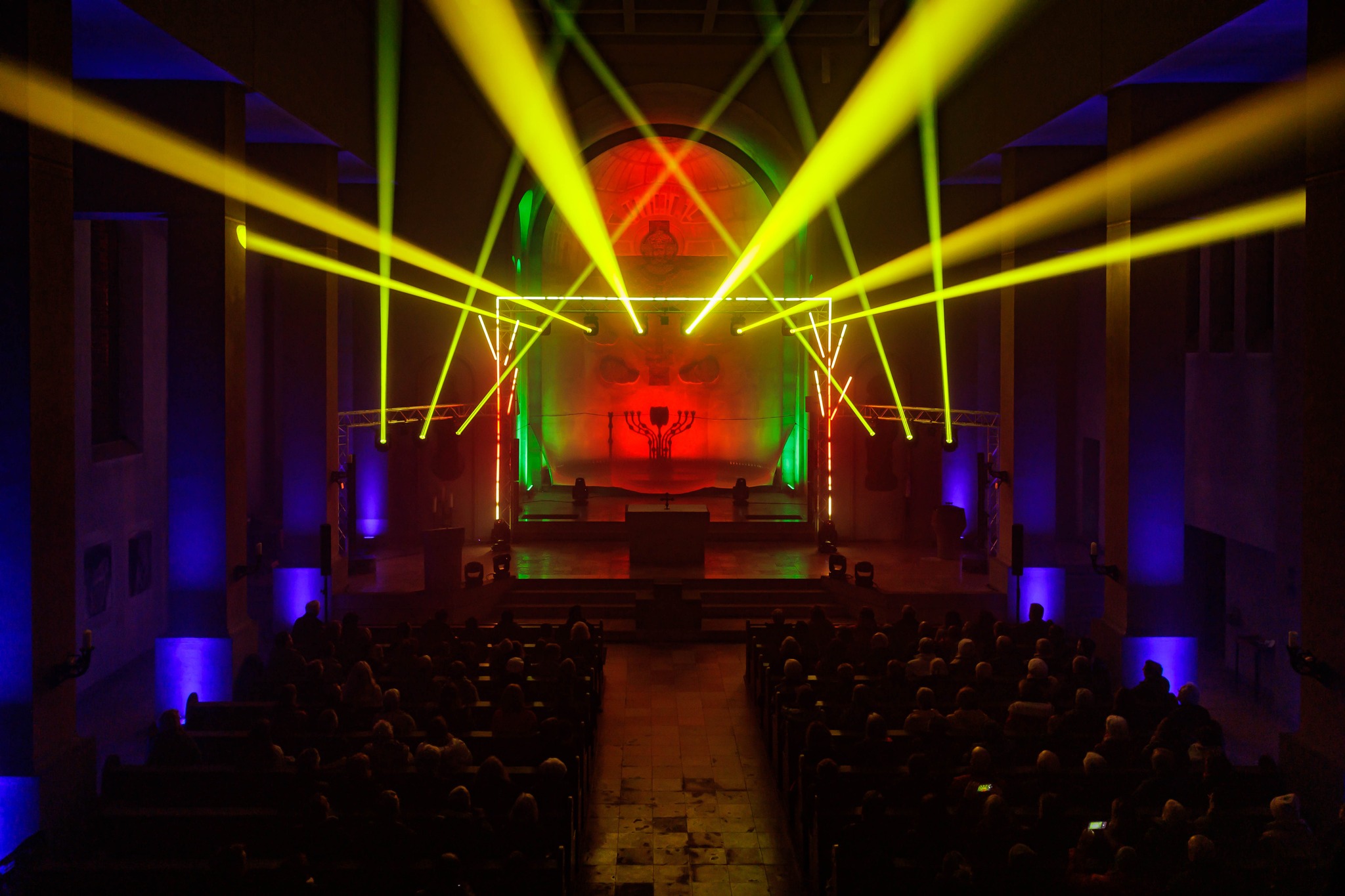 Kirchenkonzert Lichtshow